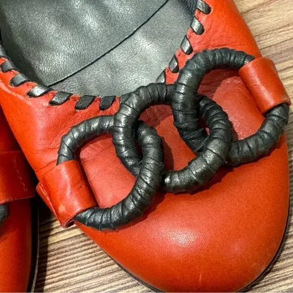 Isabella Fiore Ballet Flats Size 9.5 LAUPER LOVE Embroidered Made in Italy - Picture 4 of 10